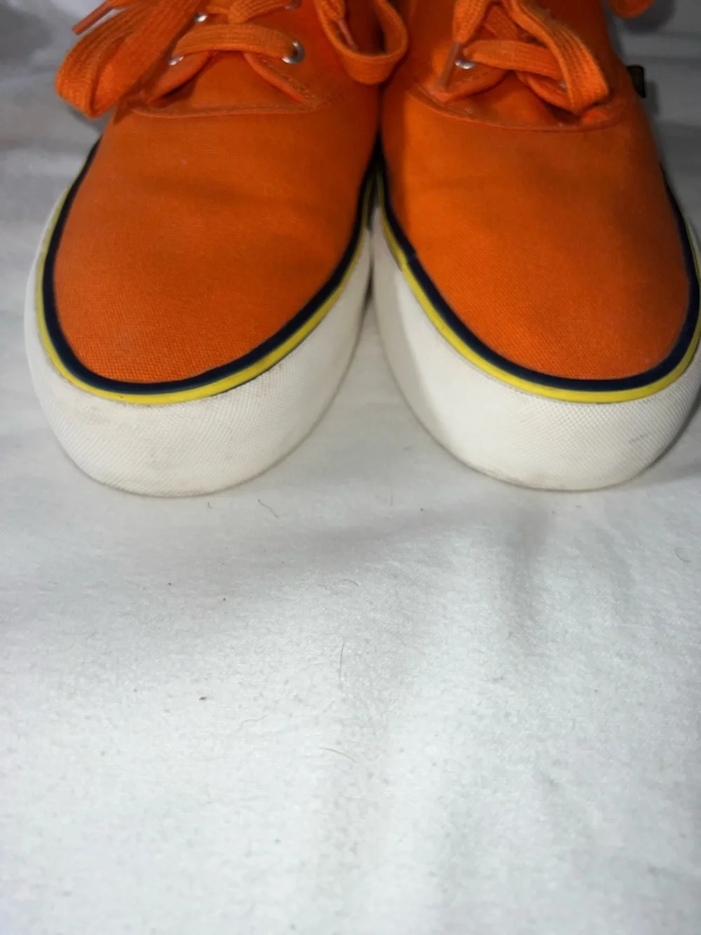 Polo by Ralph Lauren Orange Canvas Low-Top Sneakers “Size 15D”